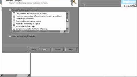 Concept of Delegation of Control Wizard in Windows Server 2008