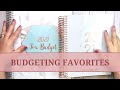 My Budgeting Favorites  |  All the things I use  |  Planners &amp; Stickers