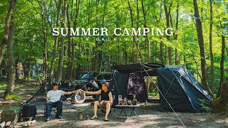 Summer Camping in OkuBiwako, Japan