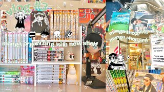 vlog #1// manga shopping + haul, organizing manga with new shelf, daiso ?‍️