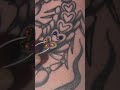 Using @embellishbyrowi Reflect Gems to add some sparkle to my scorpion tattoo!✨