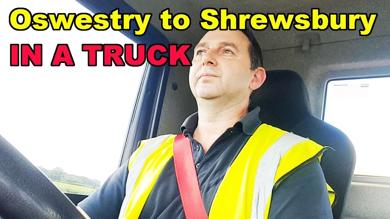 Truck Driving Oswestry to Shrewsbury in a Concrete Mixer Truck British Trucking