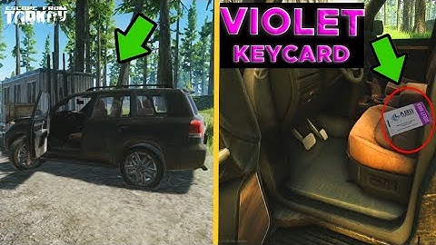 Escape From Tarkov - VIOLET KEYCARD IN WOODS MAP - Key Guide