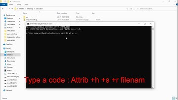 How To Hide any File through CMD Command