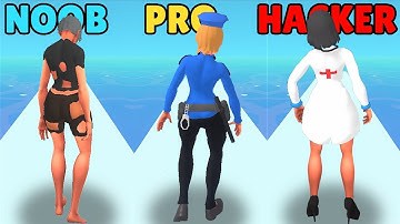 NOOB vs PRO vs HACKER in Career Rush