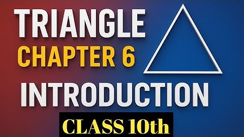 Triangle Introduction | Class 10 Maths Chapter 6 | Basic Concepts of Triangles | #themathexpress4u