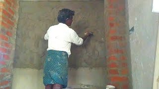 House simple Cupboard plastering-Using by sand and cement Construction