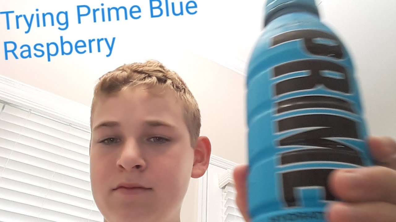Trying blue Raspberry Prime #prime - YouTube