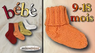 [TRICOT] Chaussettes pour BÉBÉ / 9-18 MOIS 