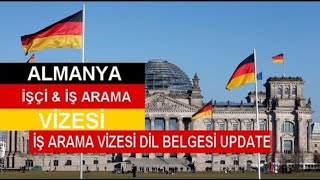 Almanya İş Arama İşçi Vizesi Dil Belgesi Update 1 Resimi