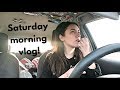 SATURDAY MORNING VLOG (EATING, ORGANIZING MY CAR, ETC) | Katie Carney