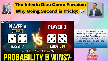 The Infinite Dice Game Paradox: Why Going Second is Tricky! 🎲 | i4math