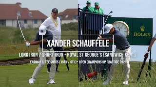 Xander Schauffele Golf Swing Long & Short Iron (FO views) Royal St George's (Sandwich) July, 2021. screenshot 4