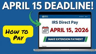 How to make an Tax Extension Payment by the tax due date!