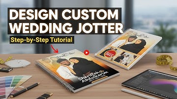 How to Design a Custom Wedding Jotter in CorelDRAW & Photoshop | Beginner to Pro Tutorial