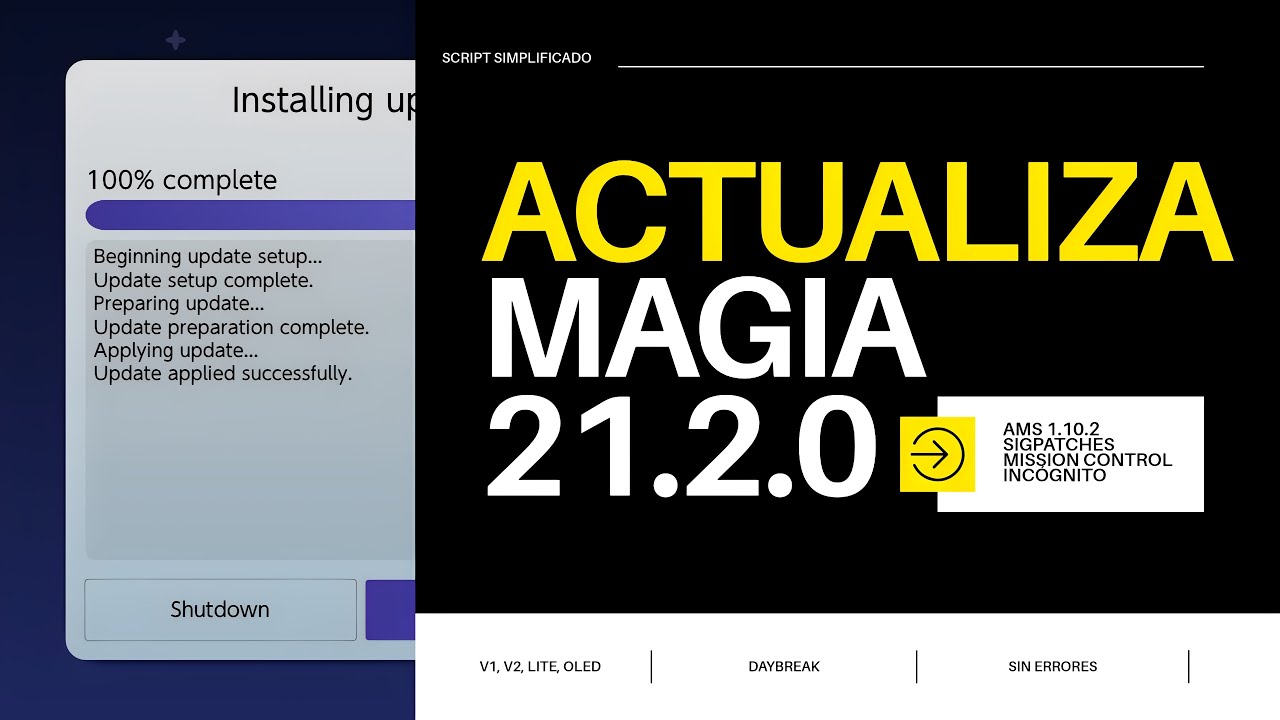 Actualiza tu MAGIA a 21.2.0 SIMPLIFICADO - Compatible con OLED, LITE, RCM etc ✅
