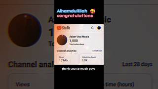 🥰Congratulations_1K_Subscriber_Complete❤️💯🔥#1Ksubscribers #Azhar_Vhai_Music