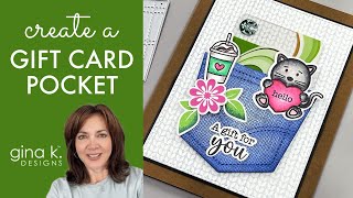 Create A Gift Card Pocket On Your Card!