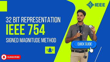 IEEE 754 | 32 Bit floating point representation |  Signed magnitude Method|Tamil| S.N.VITHOO|