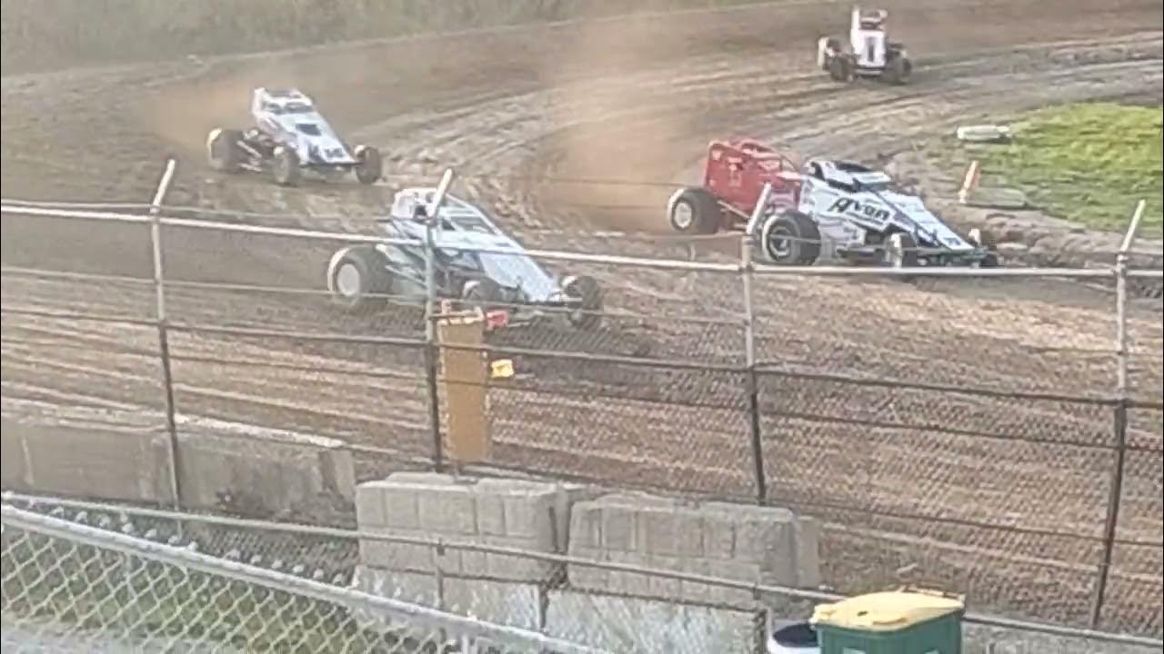 wilmot Raceway wingless sprints heat 1 first race of 2023 YouTube