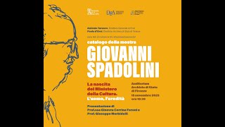 Presentazione Catalogo Mostra Spadolini-Intervento Direttore Generale Archivi, Antonio Tarasco -2025