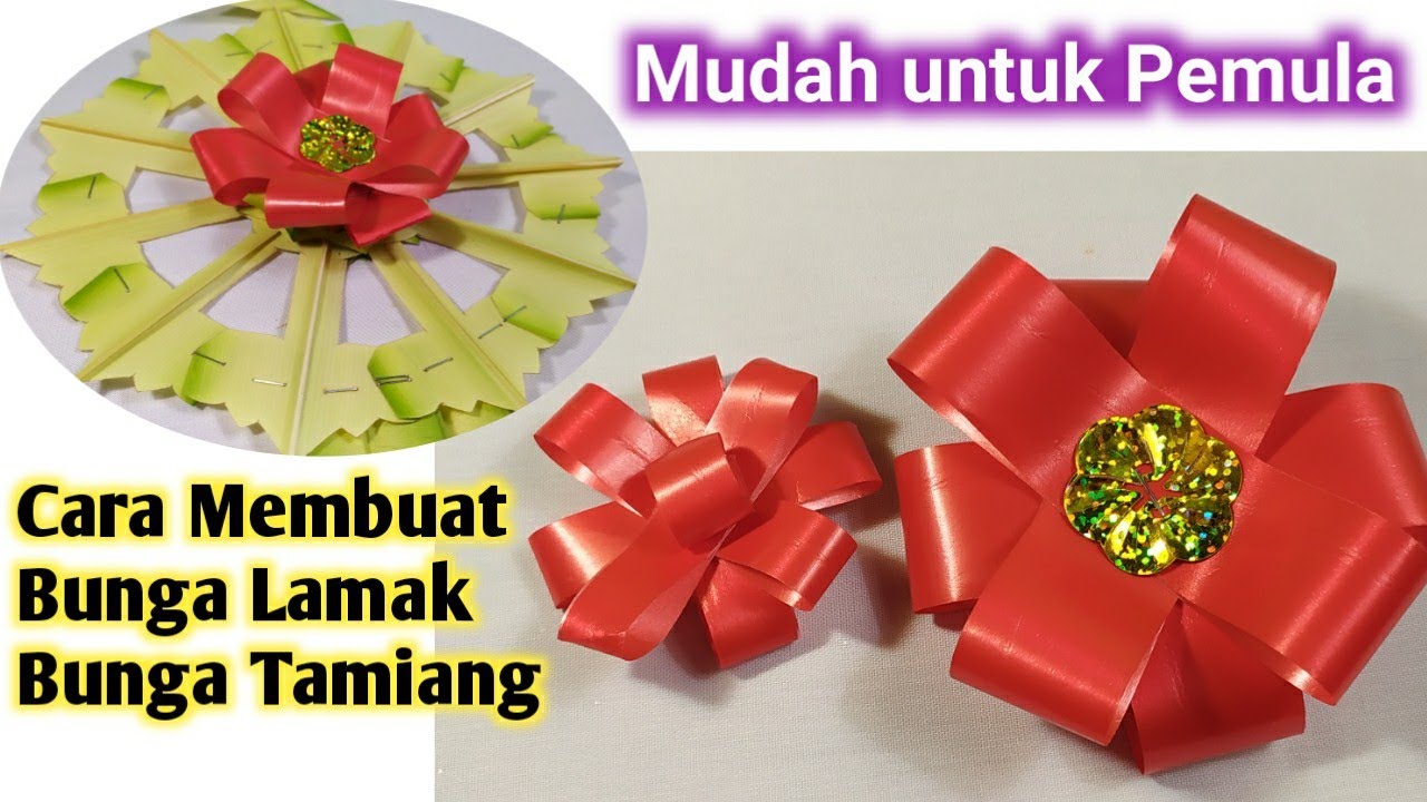 Cara Membuat Bunga untuk Lamak atau Tamiang YouTube