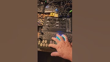 Rat King Touch Controller is hooked up to Moog werkstatt-01. Gate to gate, cv to vco exp fm in. FUN!