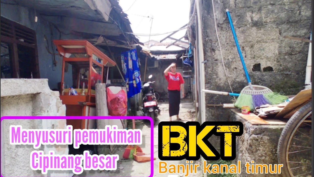 menyusuri pemukiman BKT Cipinang besar|narrow Alley BKT Jakarta timur