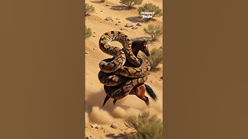 Giant Python Attacks Horse | Intense Wildlife Encounter Caught on Camera #animals #lion #wildlife
