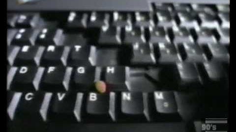 IBM Thinkpad 701 Butterly Keyboard Commercial 1995