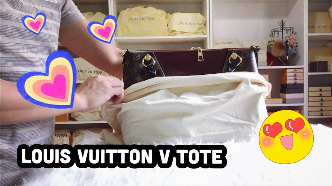 Unboxing New Release Louis Vuitton V Tote MM - YouTube