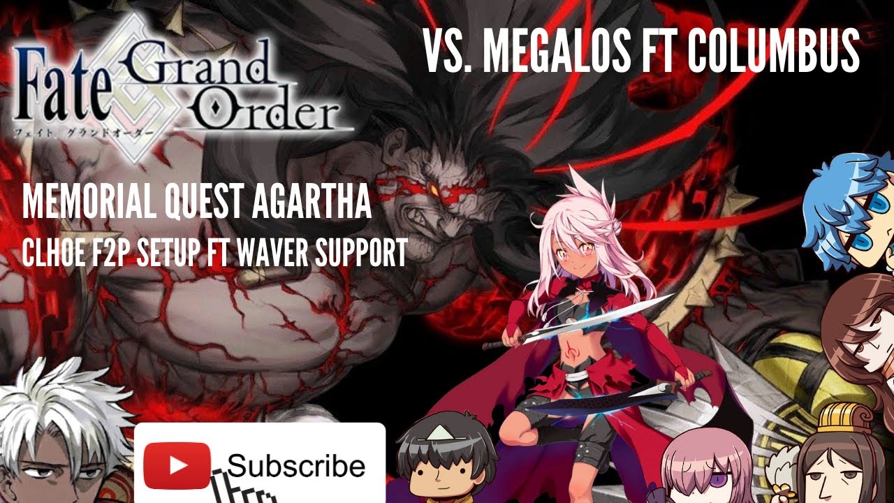 Fate Grand Order NA: Memorial Quest Agartha - Clhoe F2P Setup ft Waver Support