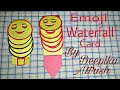 Emoji Waterfall Card from old wedding card