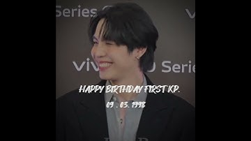 HAPPY 26 BDAY FIRST KANAPHAN🐈‍⬛🐈🤍🧡 #firstkanaphan #firstkhaotung #firstkhao