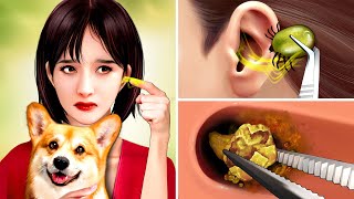 ASMR Ear Cleaning: Deep Cleaning Earwax & Parasite Removal  Relaxing ASMR Treatment