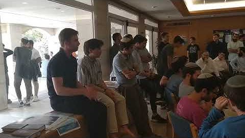 Benj Goldberg speaks at Machon Lev