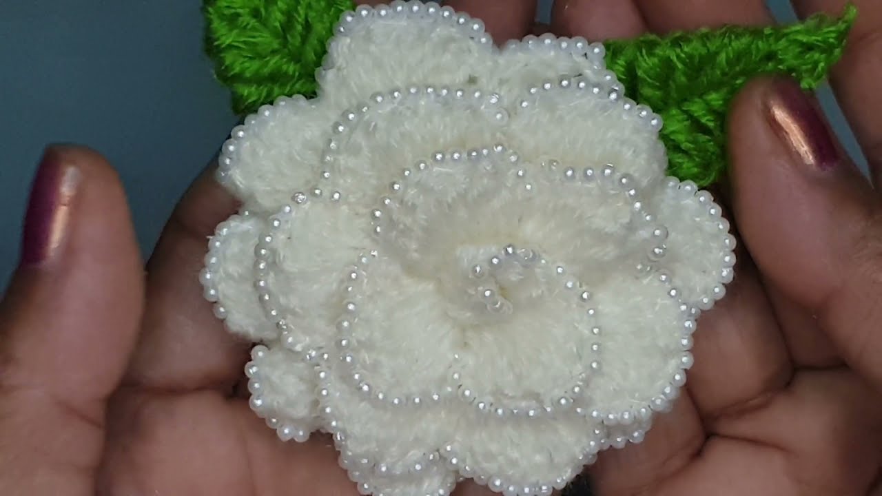 Rose flower, मोती बाला गुलाब 🌹बनाए