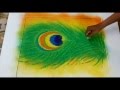 Easy way to make rangoli design of morpankh