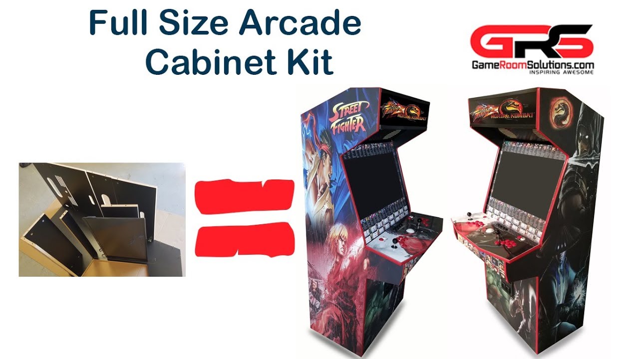 GameRoomSolutions com Full Size Arcade Cabinet Kit for 32 TV