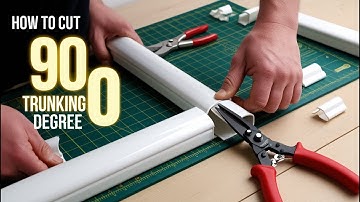 PVC Trunking - How to cut Trunking 90 Degree Bend Electrical Trunking