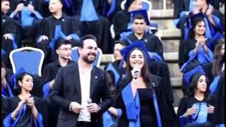 وائل جسار يغني مع ابنته في حفل تخرجها@WaelJassar💙