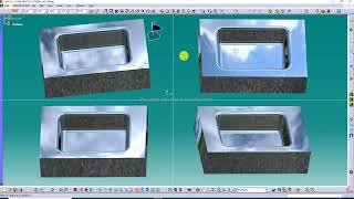 CATIA V5 BASIC PRACTICE TUTORIAL-06, DRAFTED FILLETED POCKET COMMAND