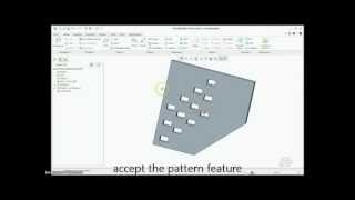 Pattern Using Direction in PTC Creo. Tutorial.