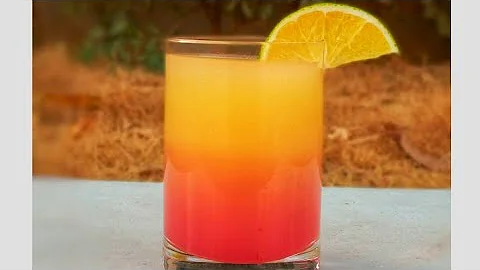 SOUR SUNRISE MOCKTAIL : How to make mocktails