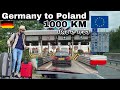 Germany to Poland Border Crossing | Germany to Poland on The Road Travel