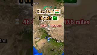 The Bizarre New Delhi to Riyadh Flight Route Explained 2024 #shortsfeed #ytshortindia #travel #viral