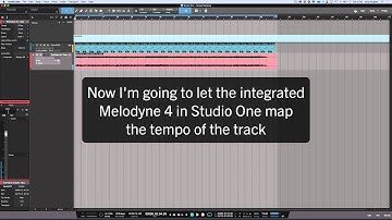 Tempo Mapping In PreSonus Studio One 3.2 with Melodyne 4 Integration