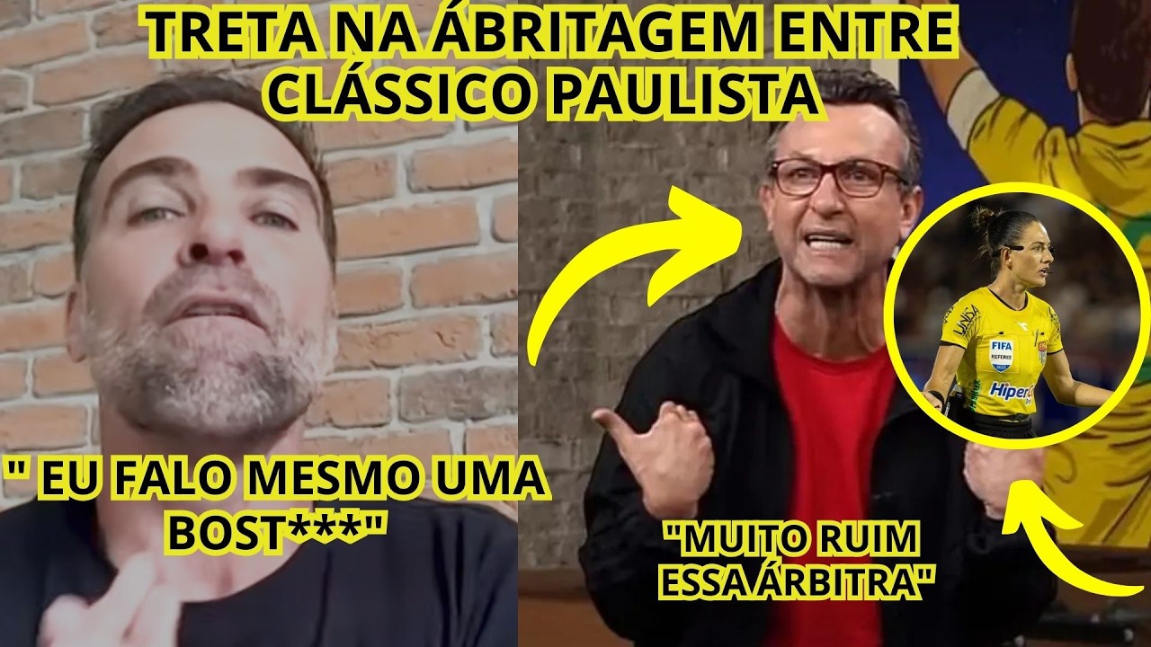OLHA O QUE A MIDIA FALOU SOBRE A ÁRBRITA DO JOGO ENTRE SÃO PAULO E PALMEIRAS