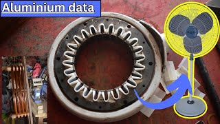 farrata fan Aluminium winding data aluminum se winding karne ka sai tika #aluminiumwindingdata