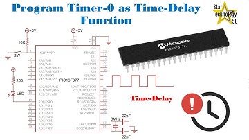 Microcontroller PIC16F877 Video 34 How To Program Timer 0 As Time Delay Using Mikro C for PIC
